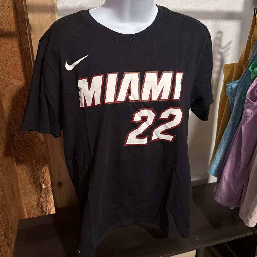 Nike Miami Heat Jimmy Butler Youth Icon Edition Name & Number Performance T-Shir